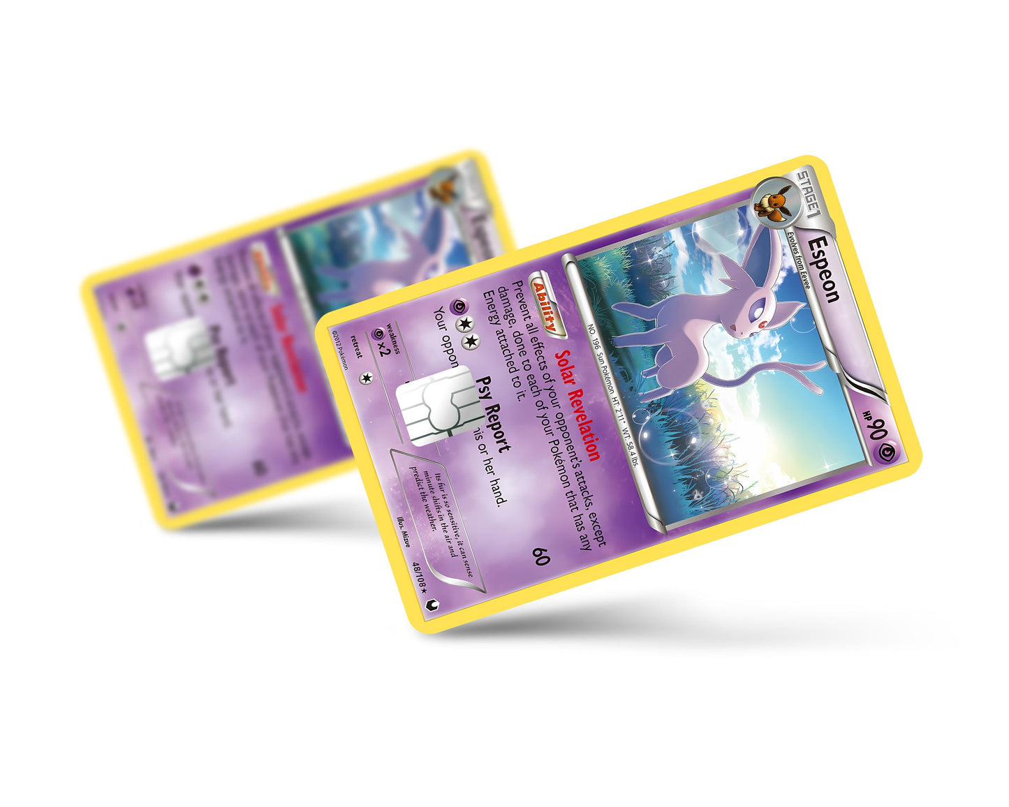 Anime Town Creations Credit Card Espeon Pokemon Card Full Skins - Anime Pokemon Credit Card Skin