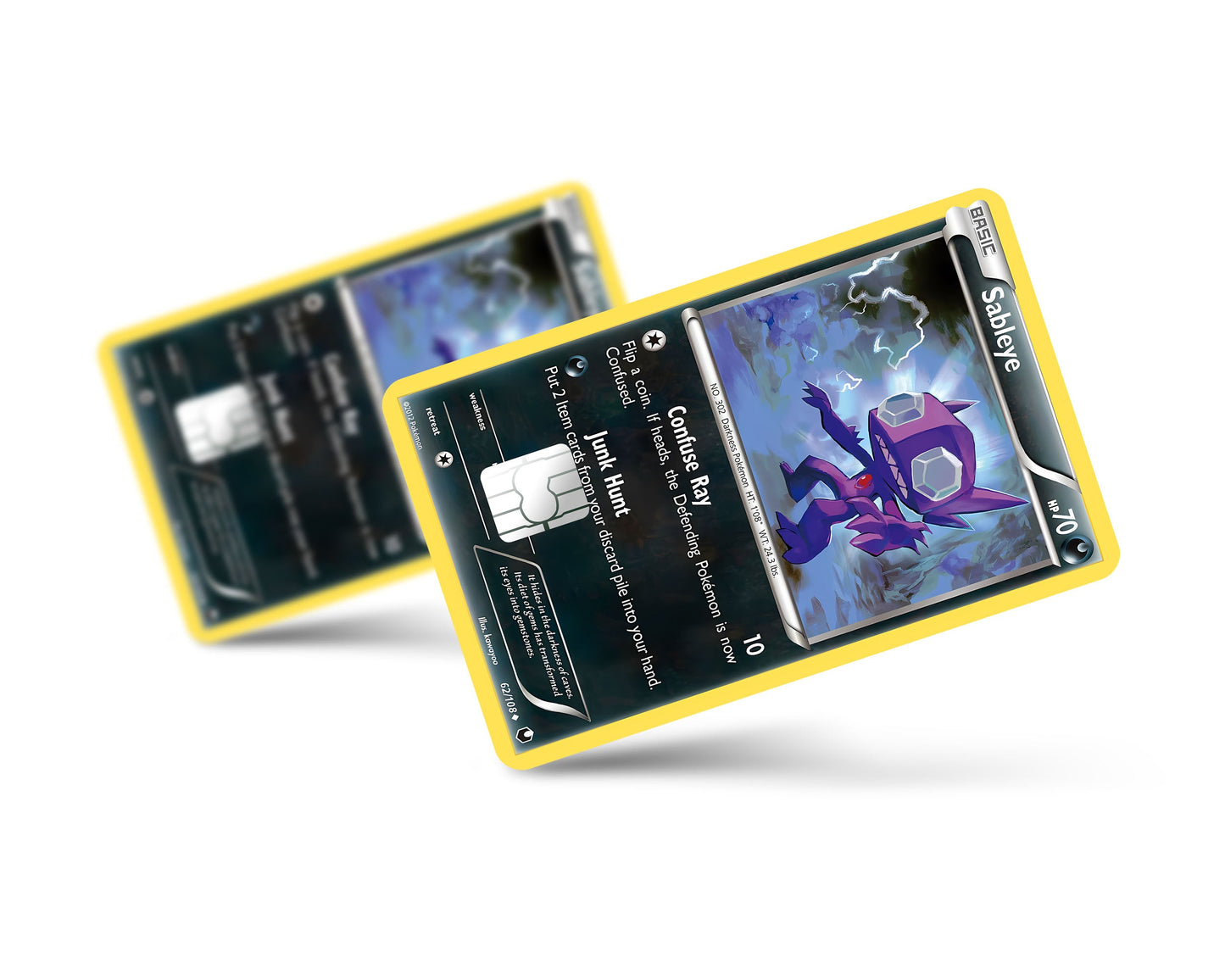 Anime Town Creations Credit Card Sableye Pokemon Card Full Skins - Anime Pokemon Credit Card Skin