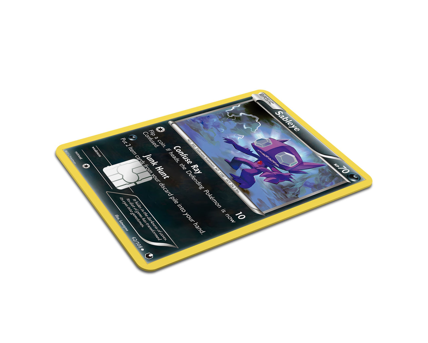 Anime Town Creations Credit Card Sableye Pokemon Card Full Skins - Anime Pokemon Credit Card Skin