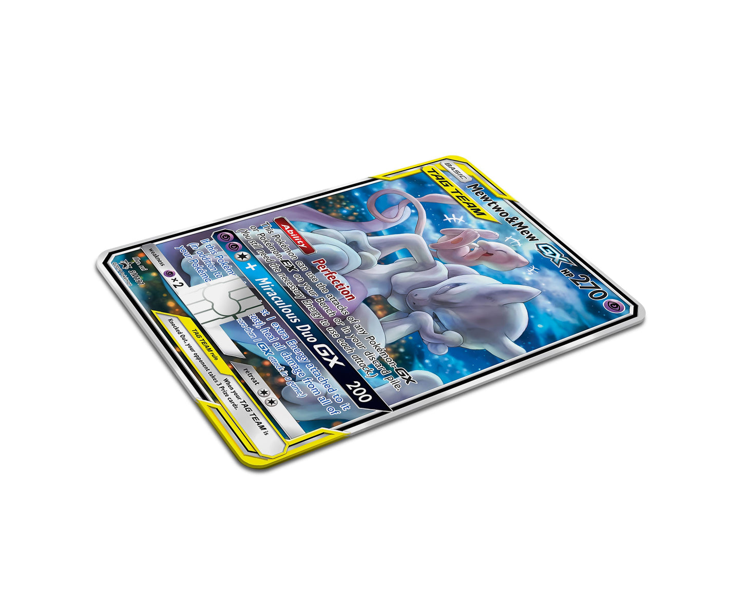 Anime Town Creations Credit Card Tag Cute Mewtwo & Mew Pokemon Card Full Skins - Anime Pokemon Credit Card Skin