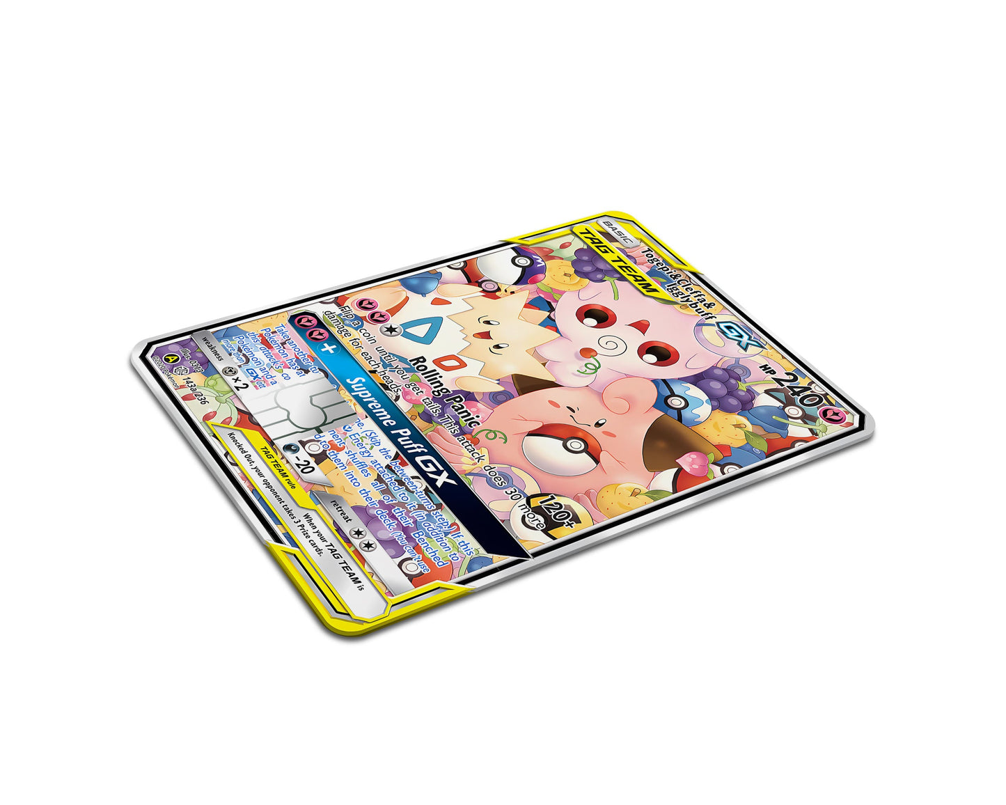 Anime Town Creations Credit Card Tag Cute Togepi Cleffa Igglybuff Pokemon Card Full Skins - Anime Pokemon Credit Card Skin