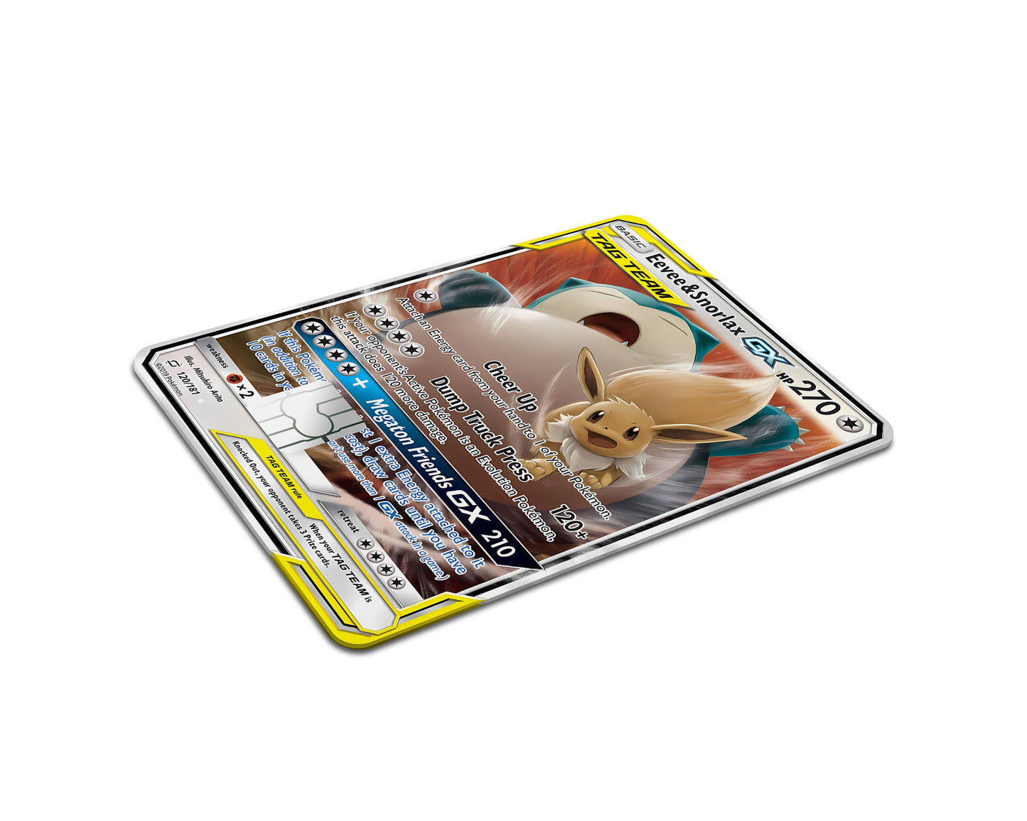 Anime Town Creations Credit Card Tag Eevee & Snorlax Pokemon Card Full Skins - Anime Pokemon Credit Card Skin