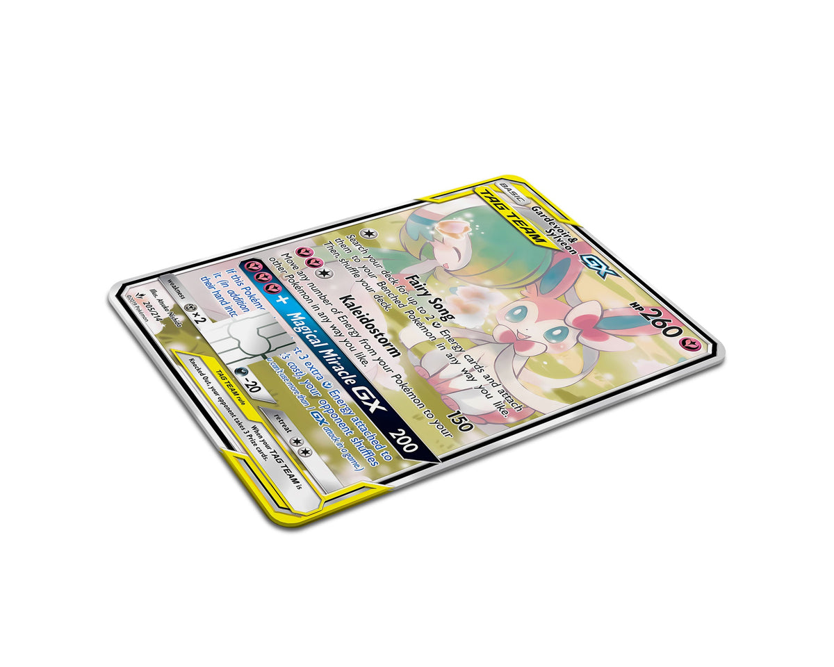 Anime Town Creations Credit Card Tag Gardevoir & Sylveon Pokemon Card Full Skins - Anime Pokemon Credit Card Skin