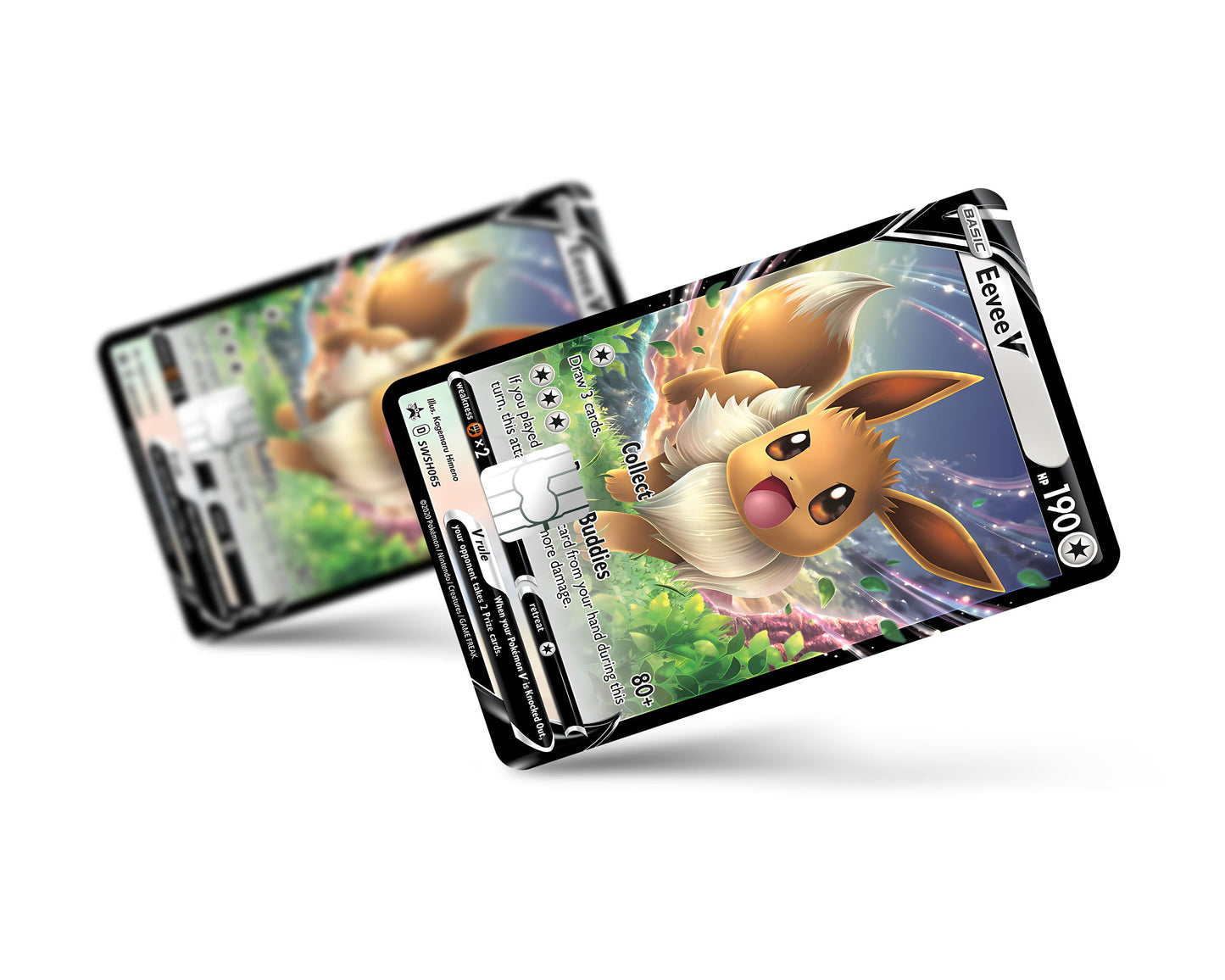 Anime Town Creations Credit Card Rare Eevee Pokemon Card Full Skins - Anime Pokemon Credit Card Skin