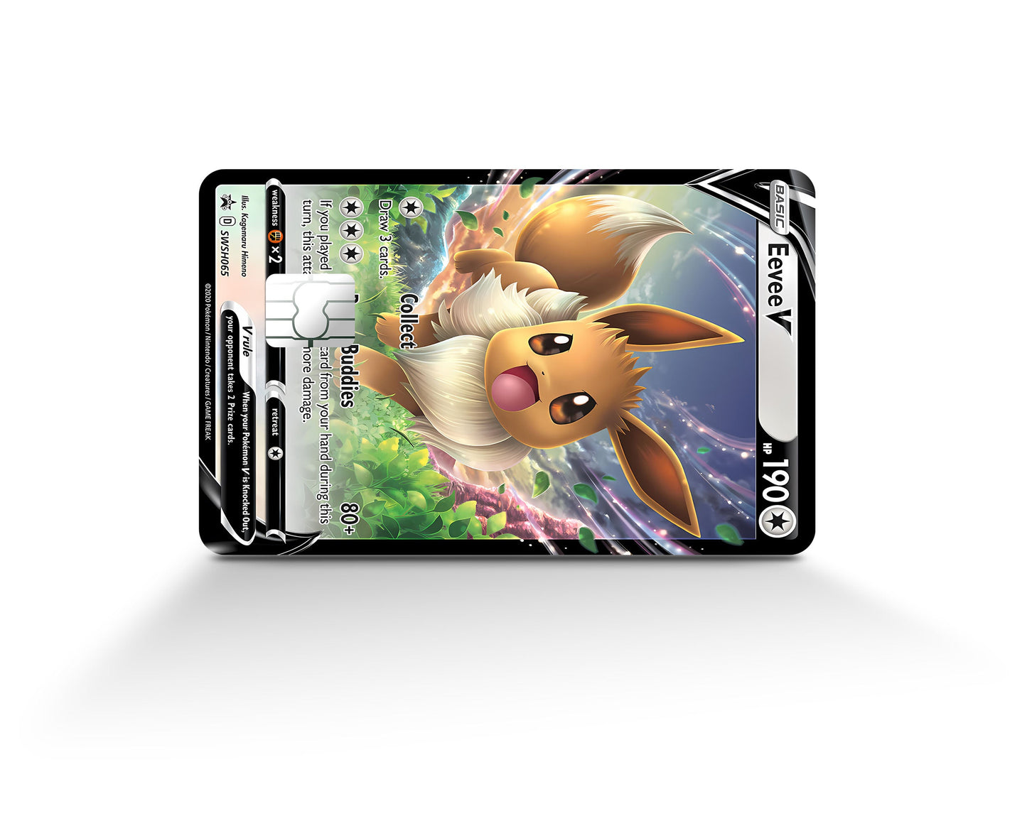 Anime Town Creations Credit Card Rare Eevee Pokemon Card Full Skins - Anime Pokemon Credit Card Skin