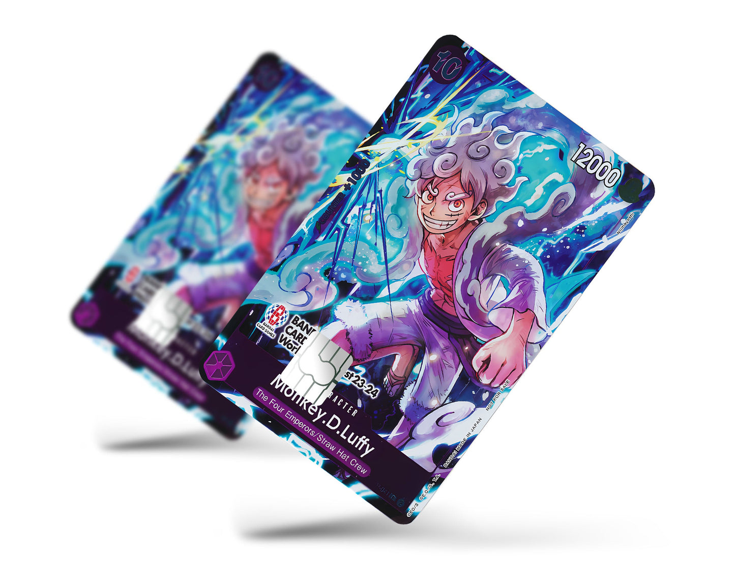 Anime Town Creations Credit Card Gear 5 Lightning One Piece Card Full Skins - Anime One Piece Credit Card Skin
