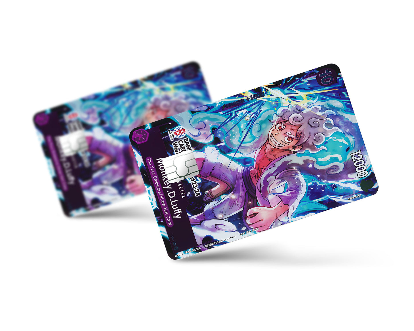 Anime Town Creations Credit Card Gear 5 Lightning One Piece Card Full Skins - Anime One Piece Credit Card Skin