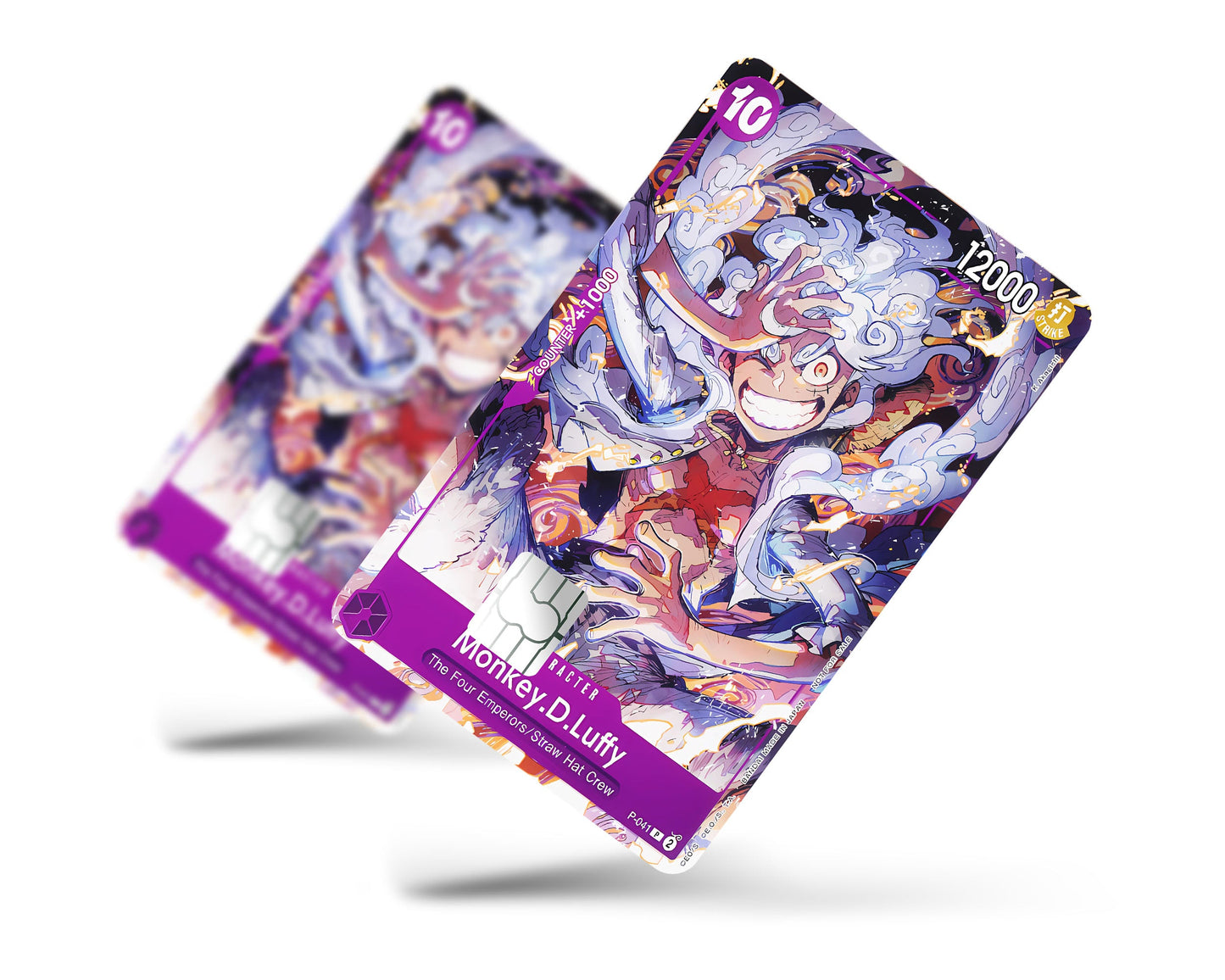 Anime Town Creations Credit Card Gear 5 Luffy Smile One Piece Card Full Skins - Anime One Piece Credit Card Skin