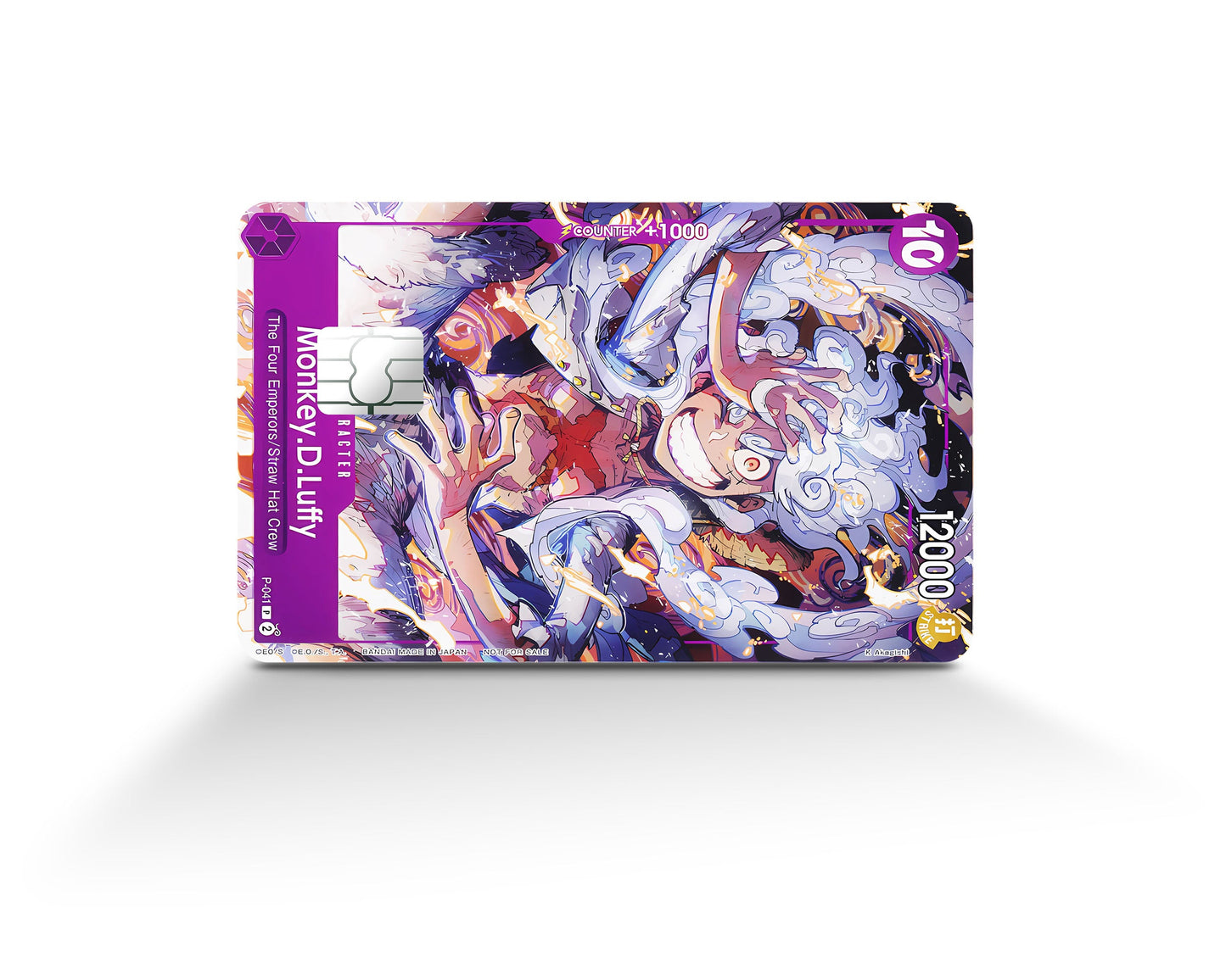 Anime Town Creations Credit Card Gear 5 Luffy Smile One Piece Card Full Skins - Anime One Piece Credit Card Skin