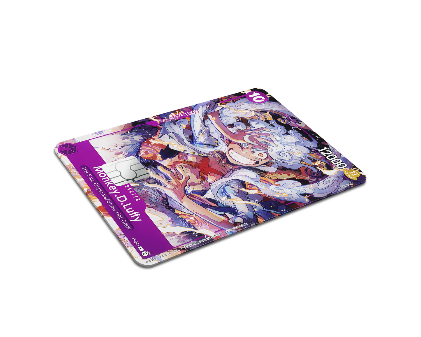 Anime Town Creations Credit Card Gear 5 Luffy Smile One Piece Card Half Skins - Anime One Piece Credit Card Skin