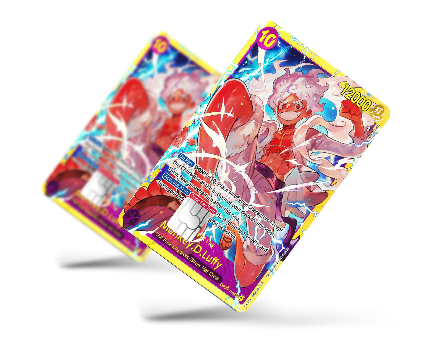 Anime Town Creations Credit Card Joyboy Luffy One Piece Card Full Skins - Anime One Piece Credit Card Skin