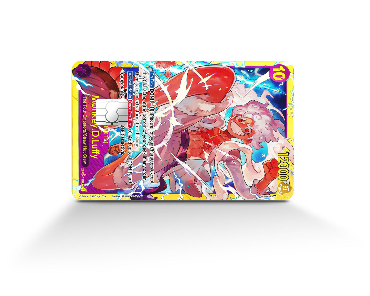 Anime Town Creations Credit Card Joyboy Luffy One Piece Card Full Skins - Anime One Piece Credit Card Skin