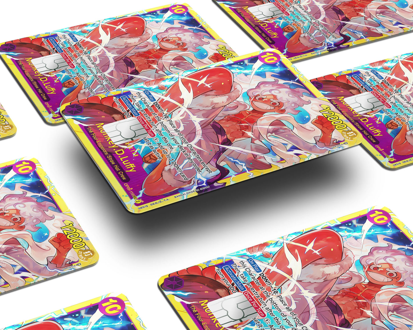 Anime Town Creations Credit Card Joyboy Luffy One Piece Card Window Skins - Anime One Piece Credit Card Skin