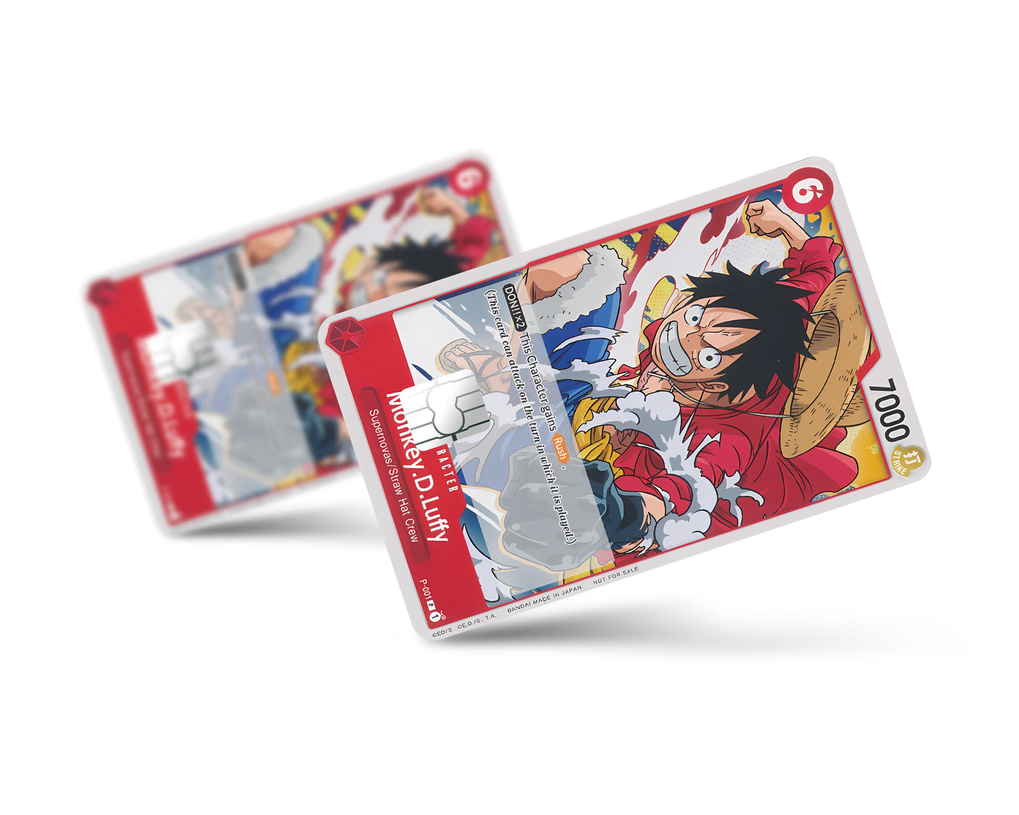 Anime Town Creations Credit Card Moneky D Luffy One Piece Card Full Skins - Anime One Piece Credit Card Skin