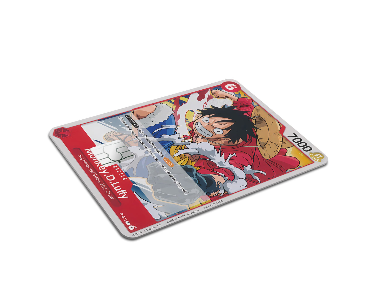 Anime Town Creations Credit Card Moneky D Luffy One Piece Card Half Skins - Anime One Piece Credit Card Skin
