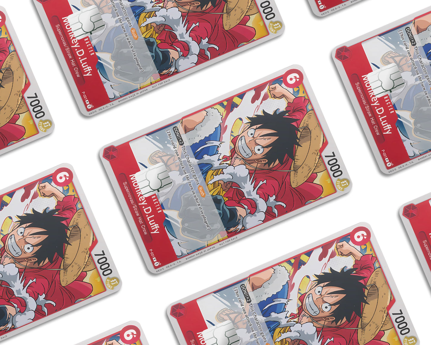 Anime Town Creations Credit Card Moneky D Luffy One Piece Card Window Skins - Anime One Piece Credit Card Skin