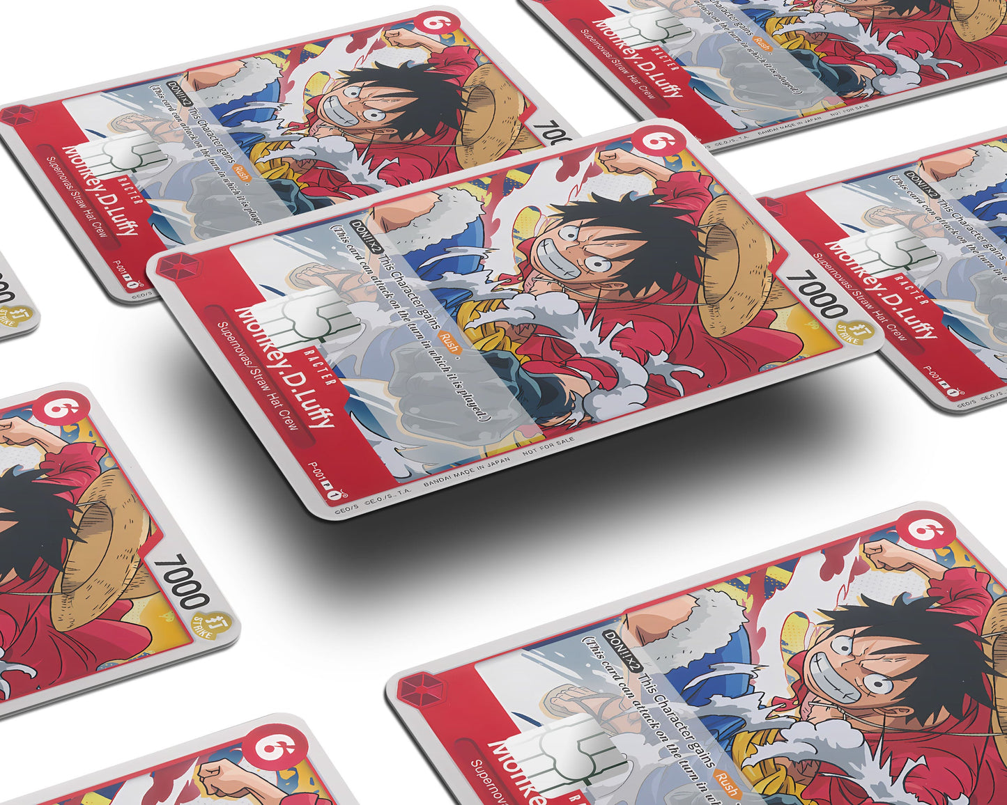 Anime Town Creations Credit Card Moneky D Luffy One Piece Card Window Skins - Anime One Piece Credit Card Skin