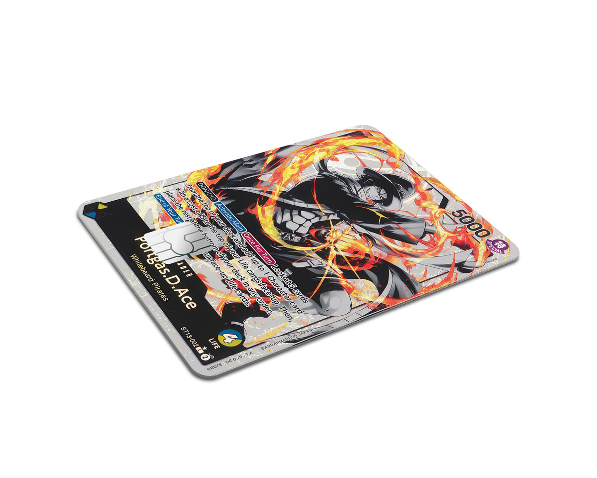 Anime Town Creations Credit Card Portgas D Ace Black Flames One Piece Card Half Skins - Anime One Piece Credit Card Skin