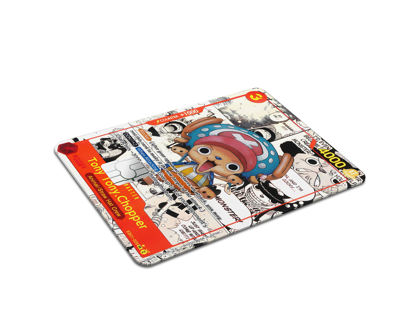 Anime Town Creations Credit Card Tony Tony Chopper Manga One Piece Card Half Skins - Anime One Piece Credit Card Skin