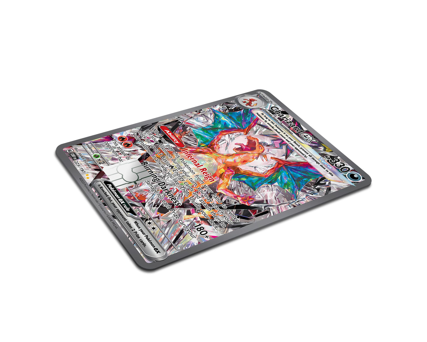 Anime Town Creations Credit Card Charizard EX Pokemon Card Half Skins - Anime Pokemon Credit Card Skin