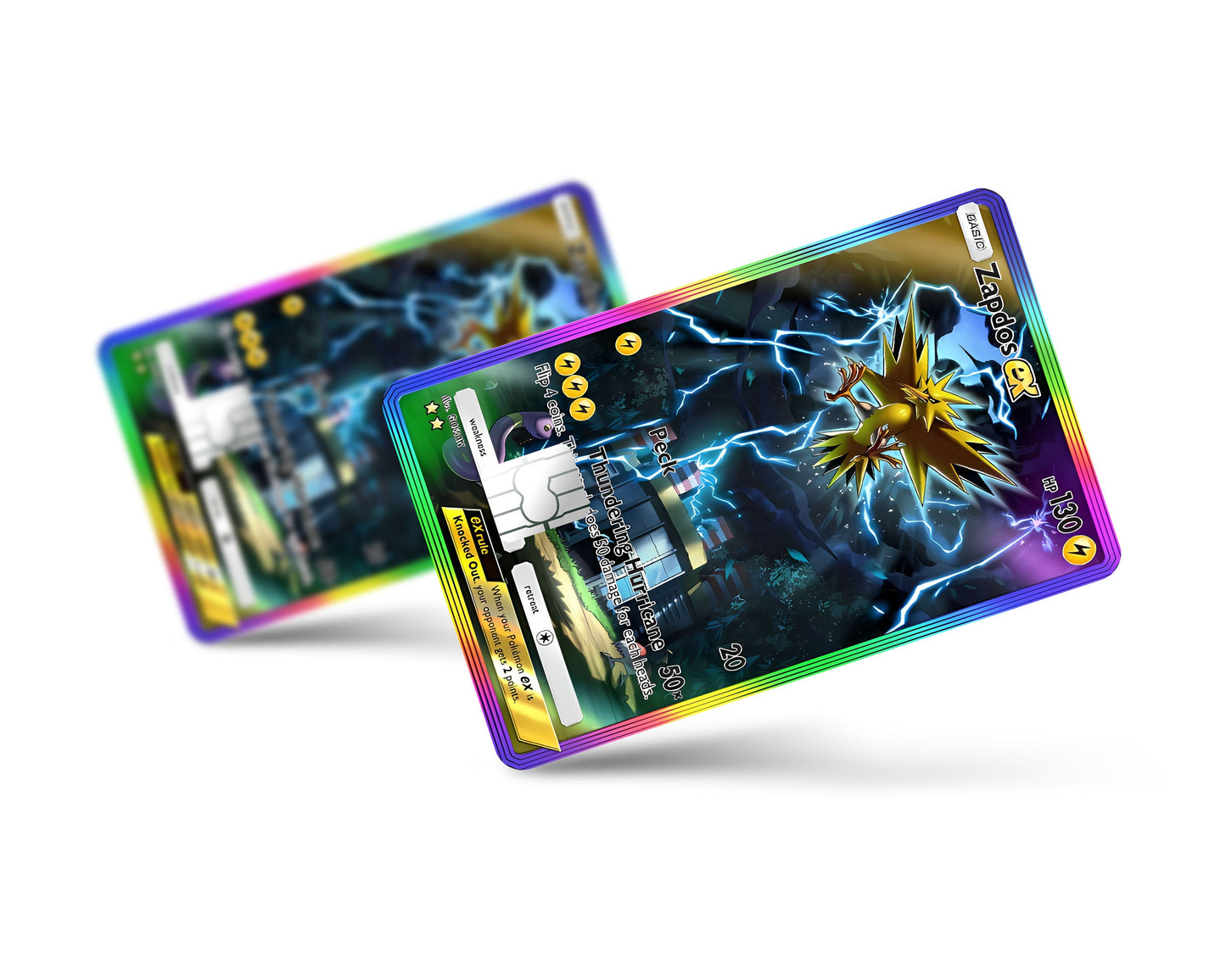 Anime Town Creations Credit Card Zapdos Pocket Pokemon Card Full Skins - Anime Pokemon Credit Card Skin