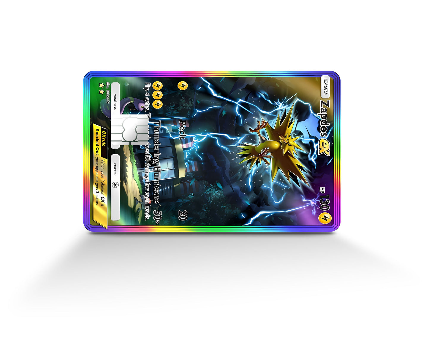Anime Town Creations Credit Card Zapdos Pocket Pokemon Card Full Skins - Anime Pokemon Credit Card Skin