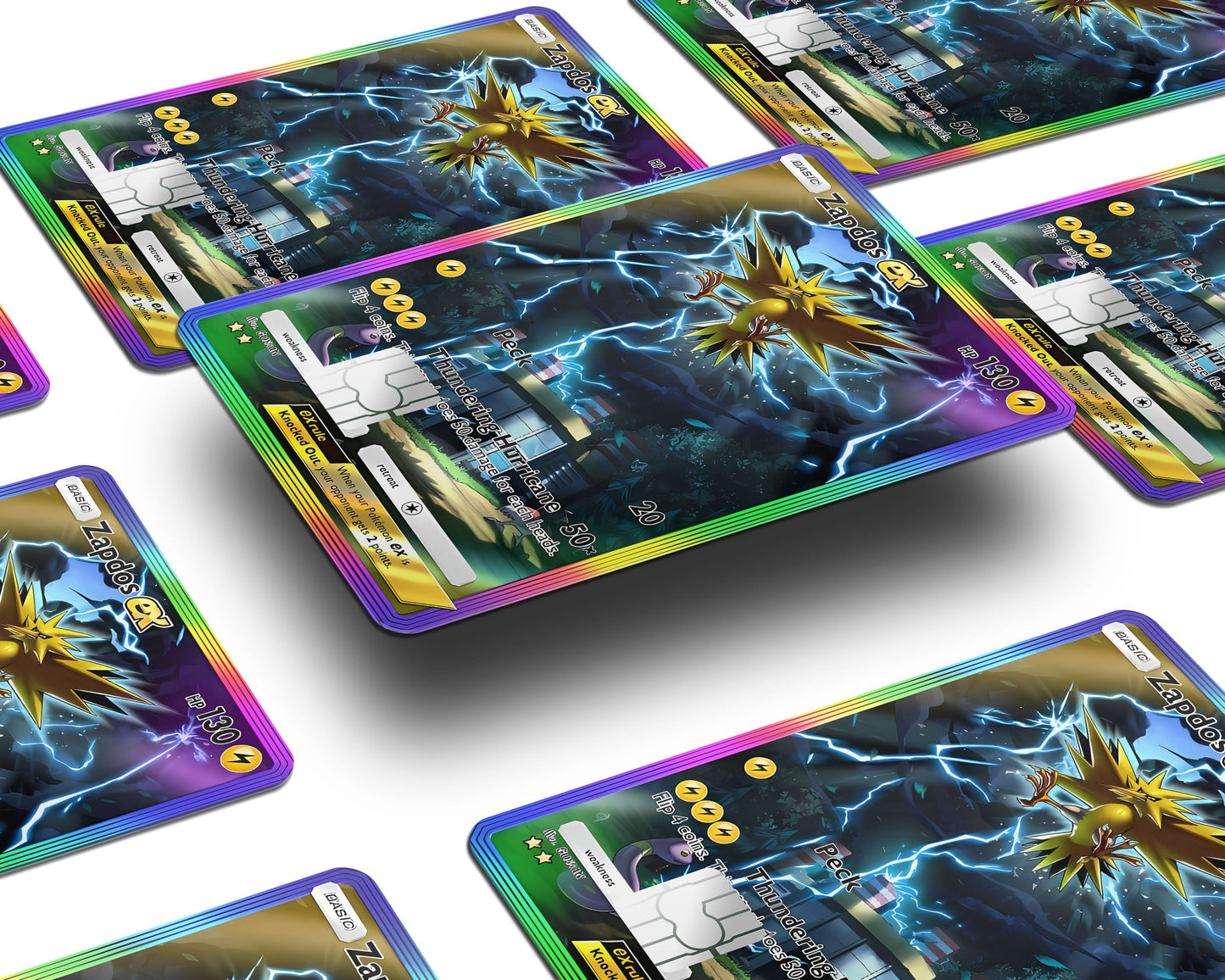 Anime Town Creations Credit Card Zapdos Pocket Pokemon Card Window Skins - Anime Pokemon Credit Card Skin