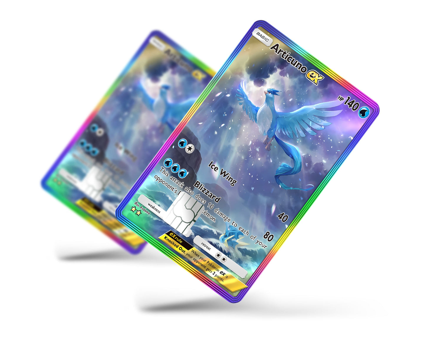 Anime Town Creations Credit Card Articuno Pocket Pokemon Card Full Skins - Anime Pokemon Credit Card Skin