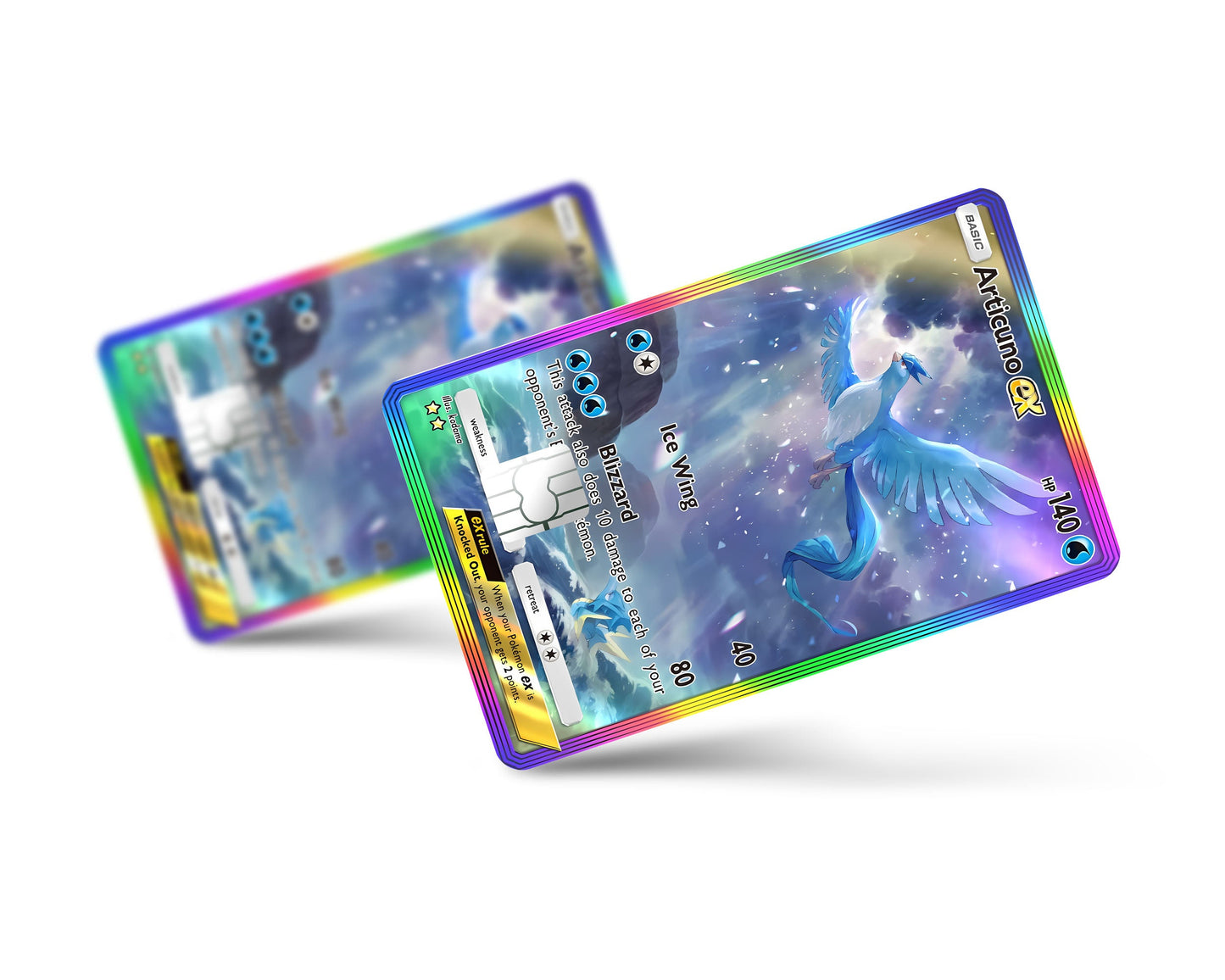 Anime Town Creations Credit Card Articuno Pocket Pokemon Card Full Skins - Anime Pokemon Credit Card Skin