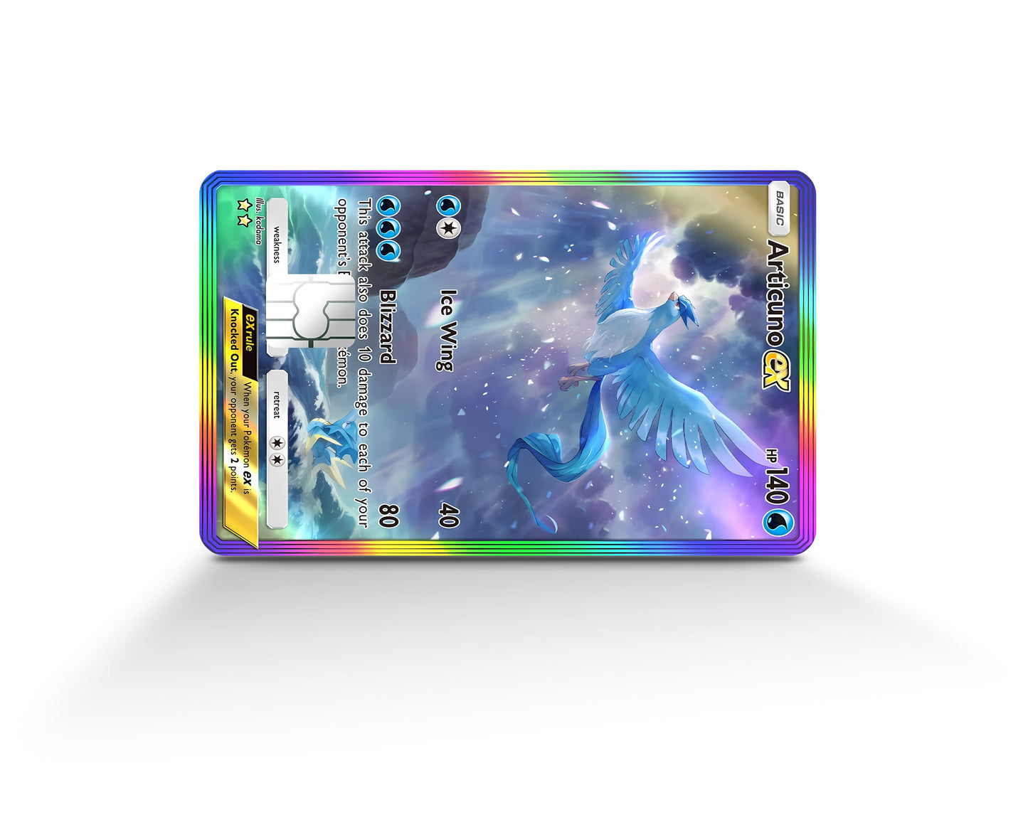 Anime Town Creations Credit Card Articuno Pocket Pokemon Card Full Skins - Anime Pokemon Credit Card Skin