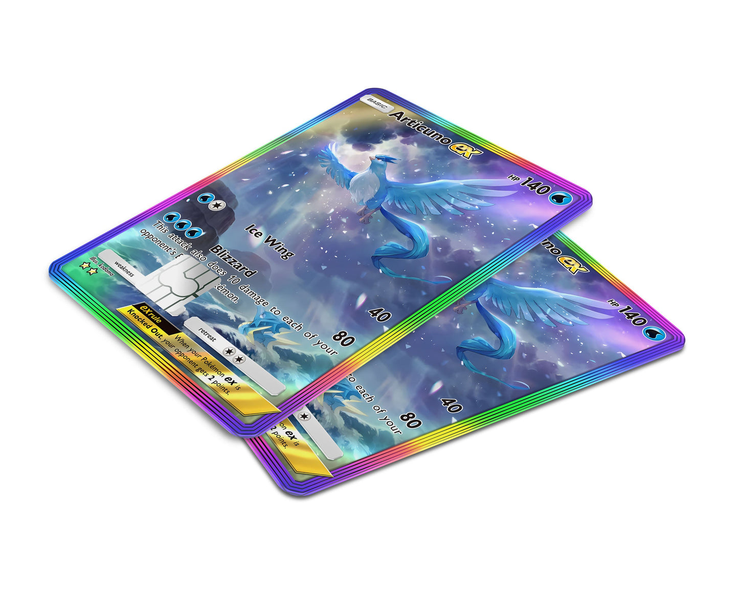 Anime Town Creations Credit Card Articuno Pocket Pokemon Card Window Skins - Anime Pokemon Credit Card Skin