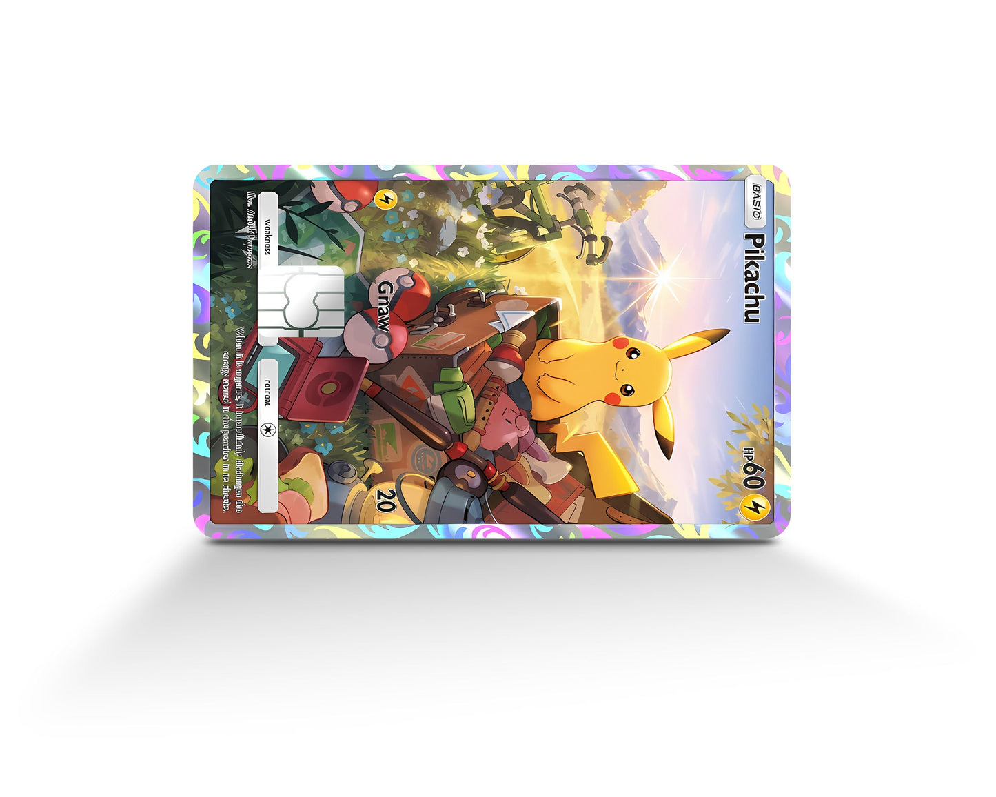 Anime Town Creations Credit Card Pikachu Pocket Pokemon Card Full Skins - Anime Pokemon Credit Card Skin