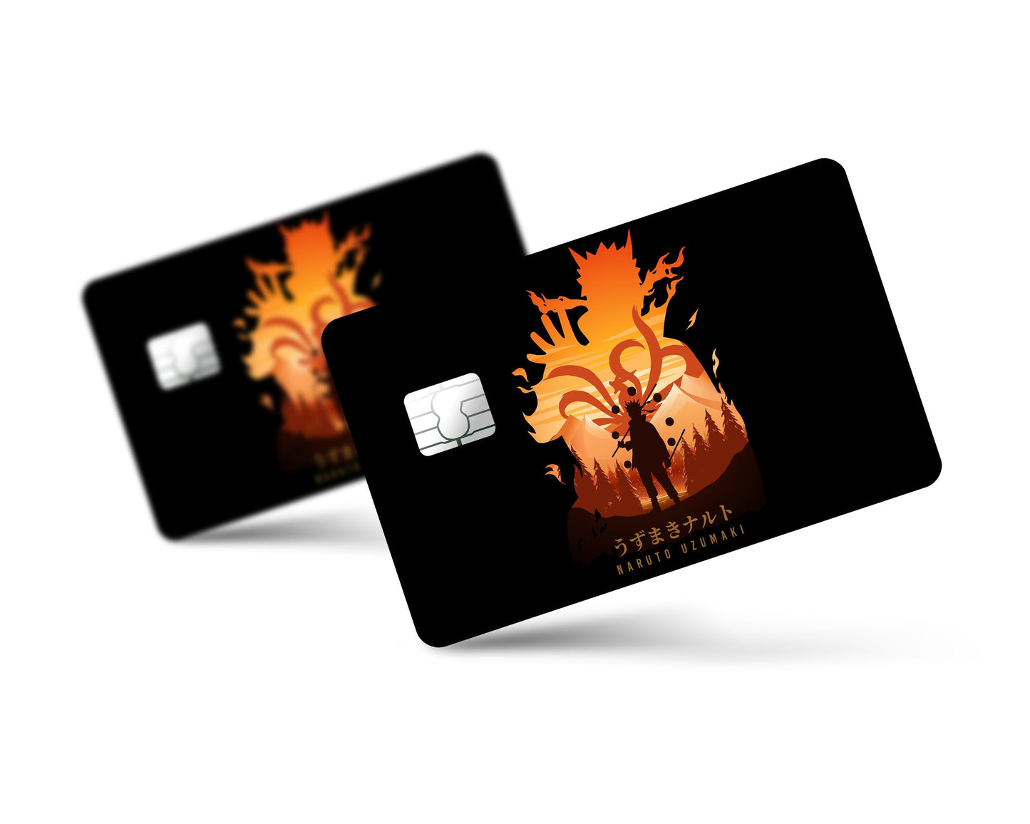 Anime Town Creations Credit Card Naruto Uzumaki Minimalist Full Skins - Anime Naruto Credit Card Skin