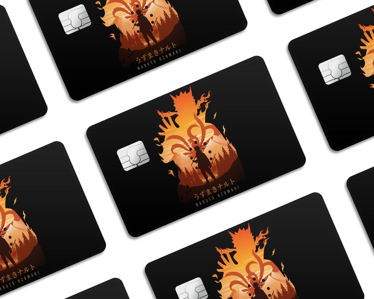 Anime Town Creations Credit Card Naruto Uzumaki Minimalist Window Skins - Anime Naruto Credit Card Skin