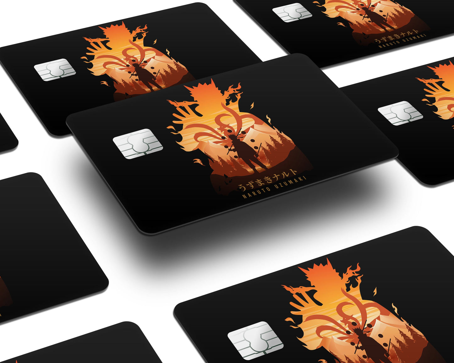 Anime Town Creations Credit Card Naruto Uzumaki Minimalist Window Skins - Anime Naruto Credit Card Skin