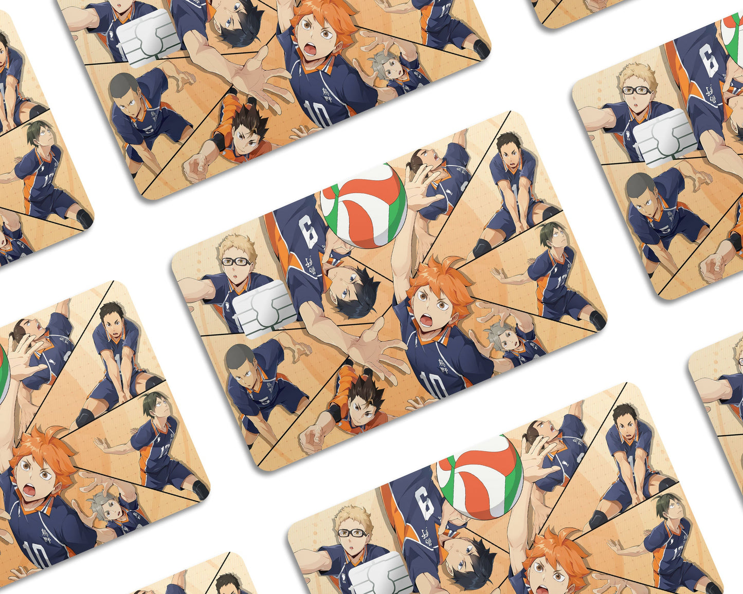 Anime Town Creations Credit Card Haikyuu Fly High Frames Window Skins - Anime Haikyuu Credit Card Skin