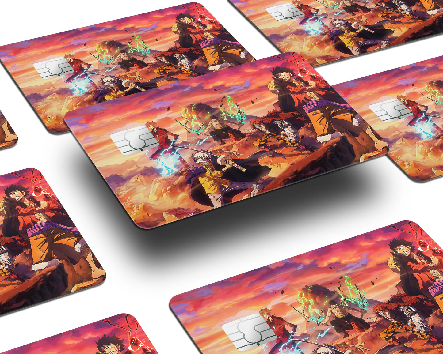 One Piece Crew Flames Credit Card Skin