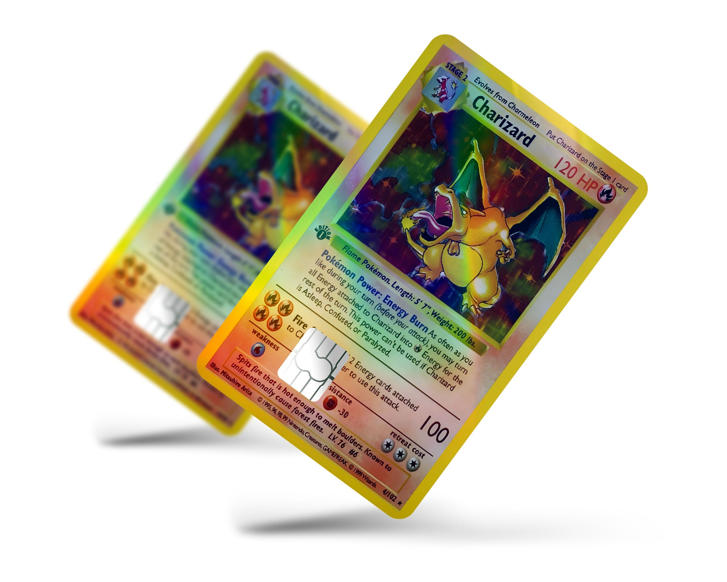 Pokemon Charizard Card Credit Card Skin Pokemon Charizard Card Credit Card Skin