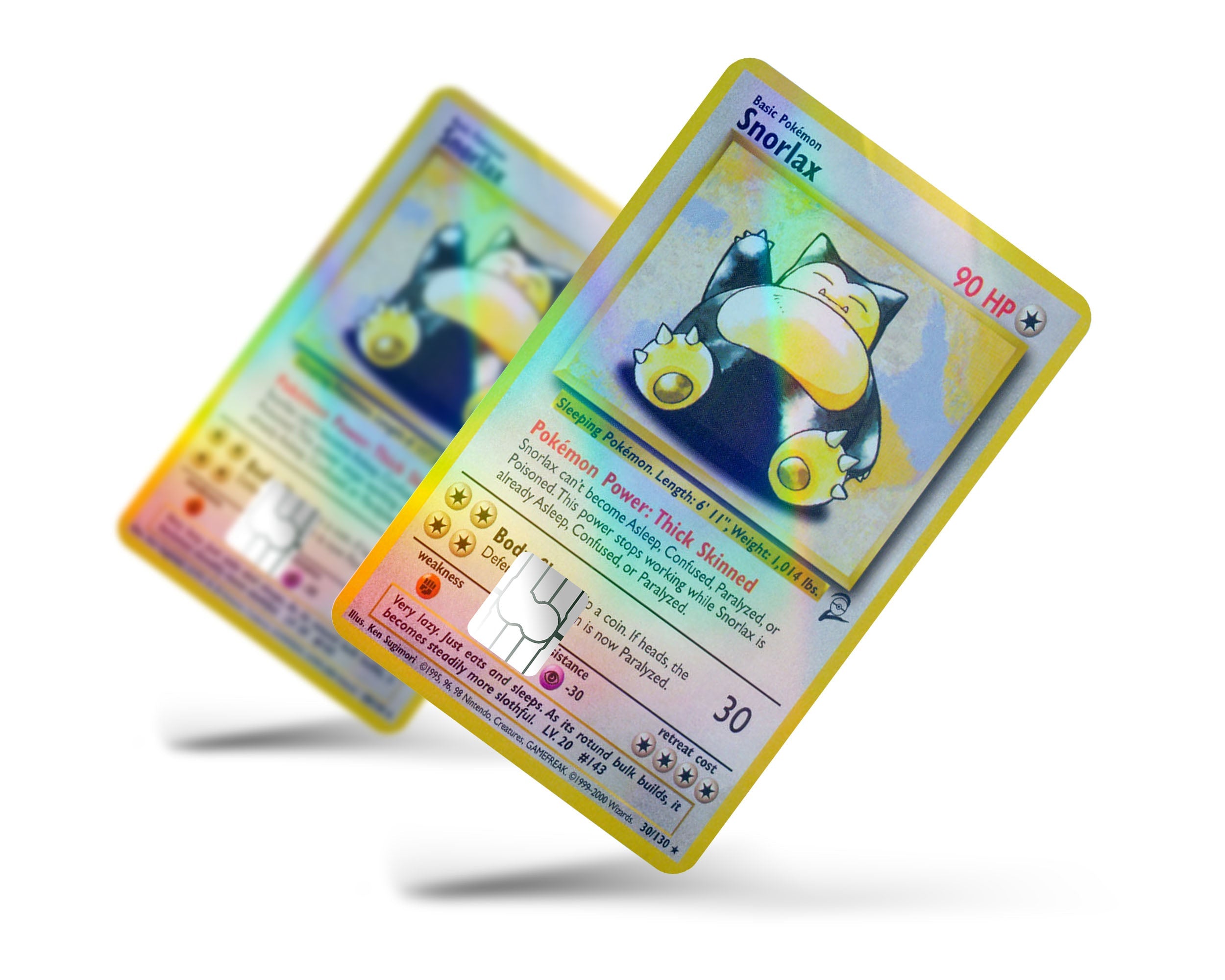 Snorlax Pokemon Card Holographic Credit Card Holographic Credit Card Skin Snorlax Pokemon Card Holographic Credit Card Holographic Credit Card Skin
