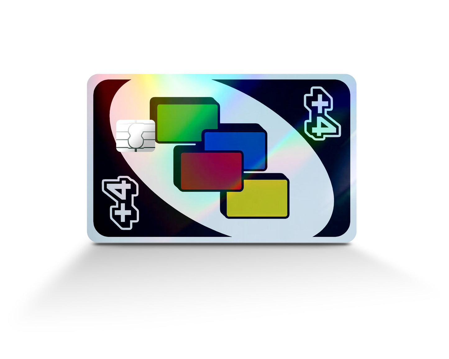 Anime Town Creations Holographic Credit Card Uno Plus 4 Full Skins - Anime Quote Holographic Credit Card Skin