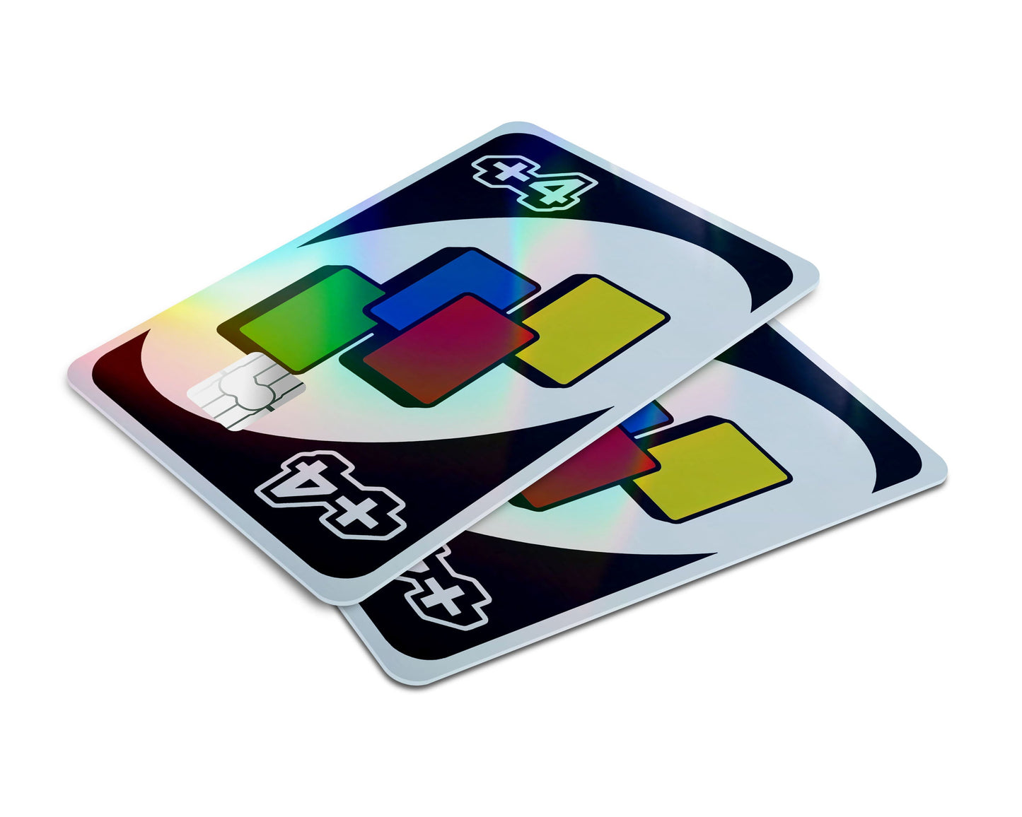 Anime Town Creations Holographic Credit Card Uno Plus 4 Window Skins - Anime Quote Holographic Credit Card Skin