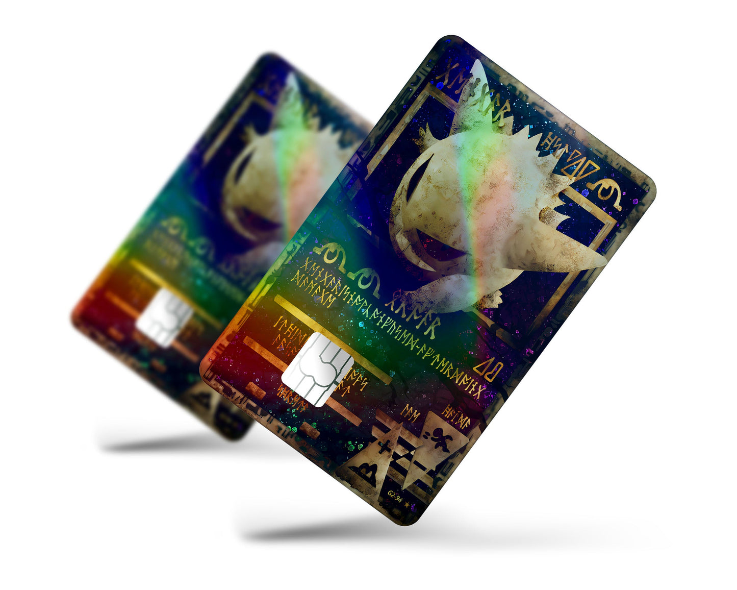 Anime Town Creations Holographic Credit Card Ancient Gengar Pokemon Card Full Skins - Anime Pokemon Holographic Credit Card Skin