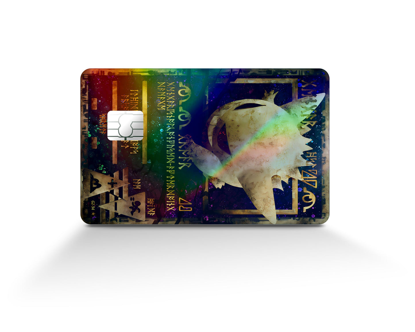 Anime Town Creations Holographic Credit Card Ancient Gengar Pokemon Card Full Skins - Anime Pokemon Holographic Credit Card Skin