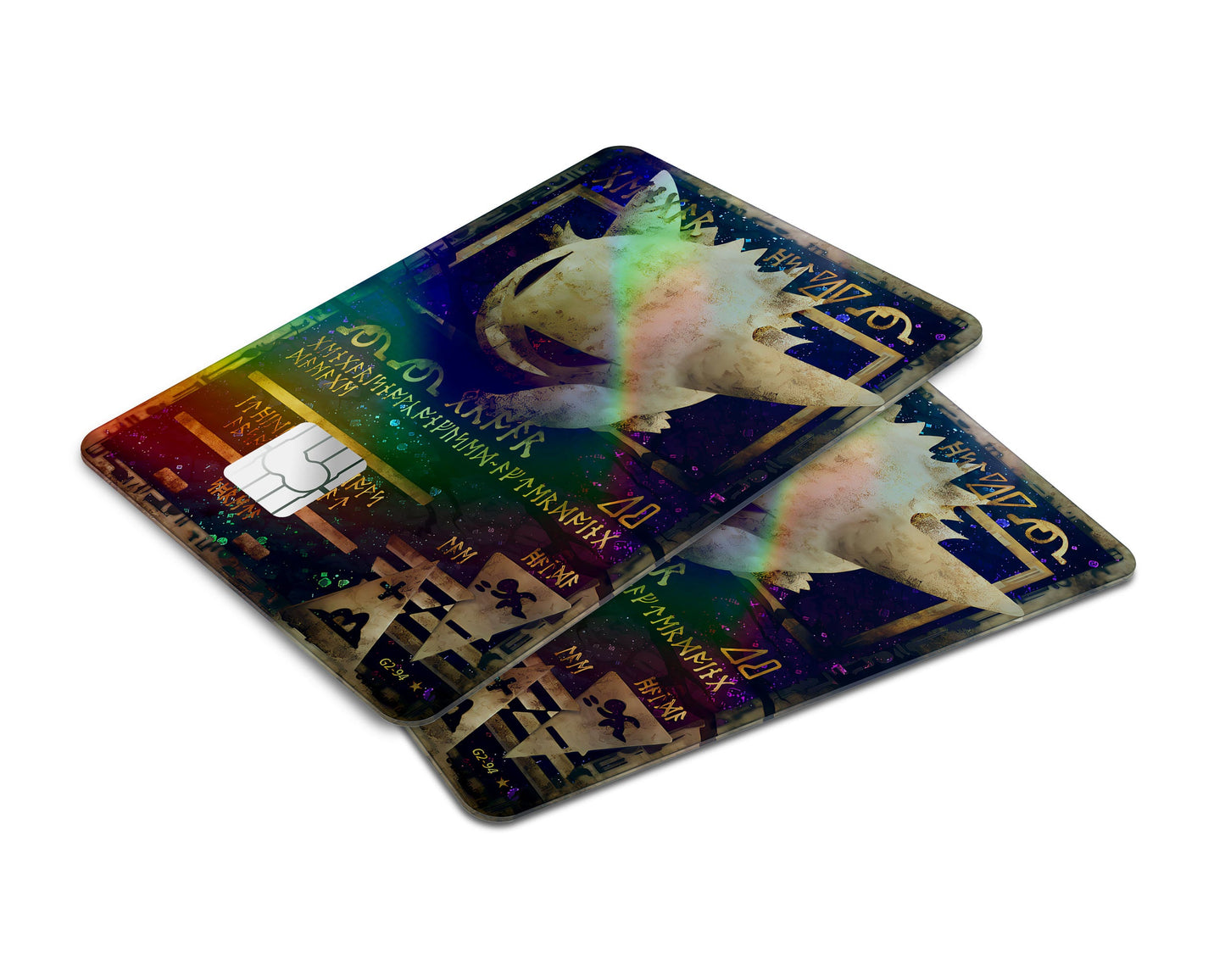 Anime Town Creations Holographic Credit Card Ancient Gengar Pokemon Card Window Skins - Anime Pokemon Holographic Credit Card Skin