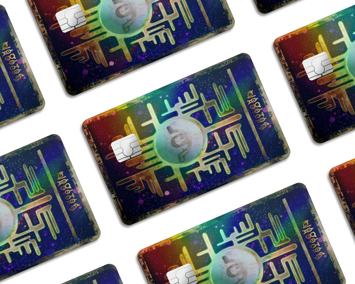 Anime Town Creations Holographic Credit Card Ancient Pokemon Card Window Skins - Anime Pokemon Holographic Credit Card Skin