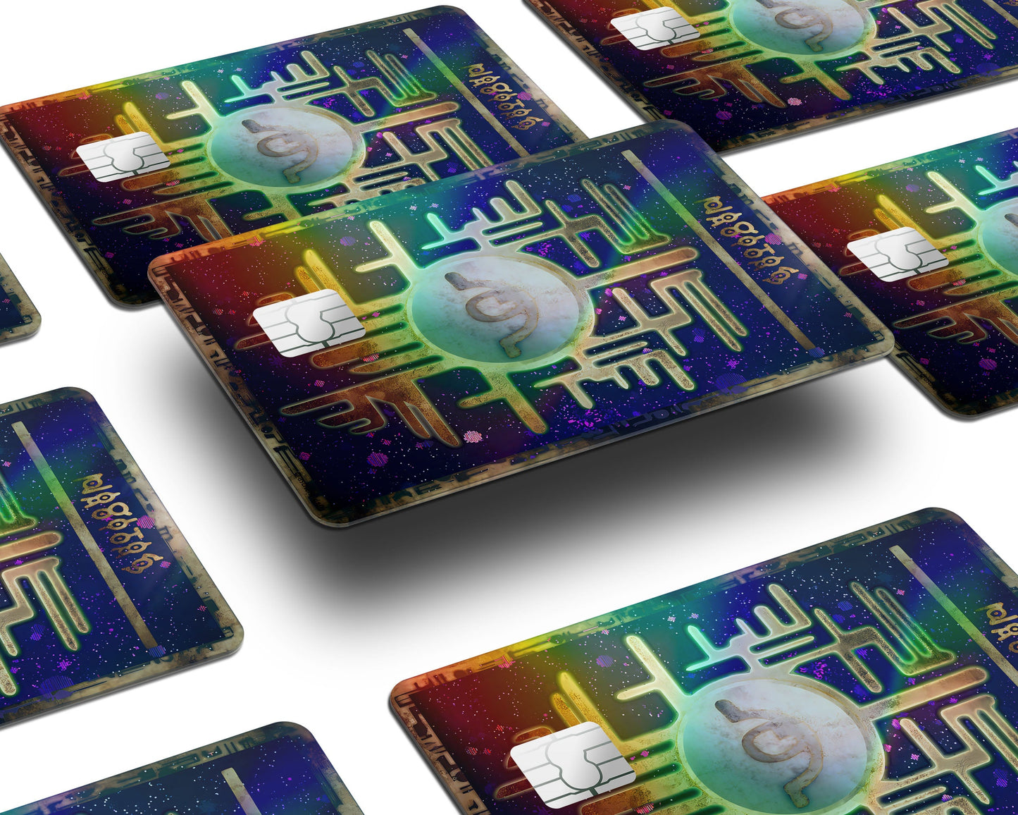 Anime Town Creations Holographic Credit Card Ancient Pokemon Card Window Skins - Anime Pokemon Holographic Credit Card Skin