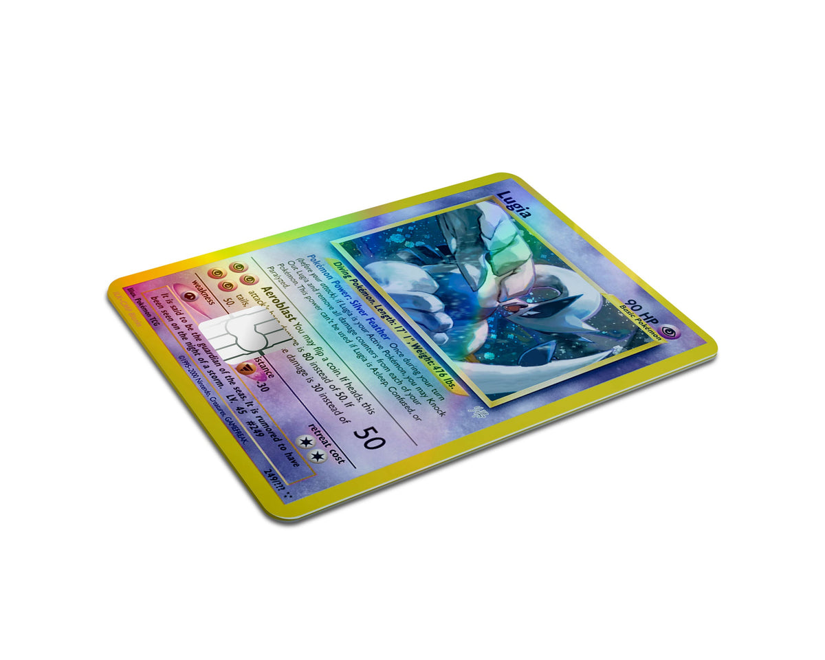 Anime Town Creations Holographic Credit Card Legendary Lugia Pokemon Card Full Skins - Anime Pokemon Holographic Credit Card Skin