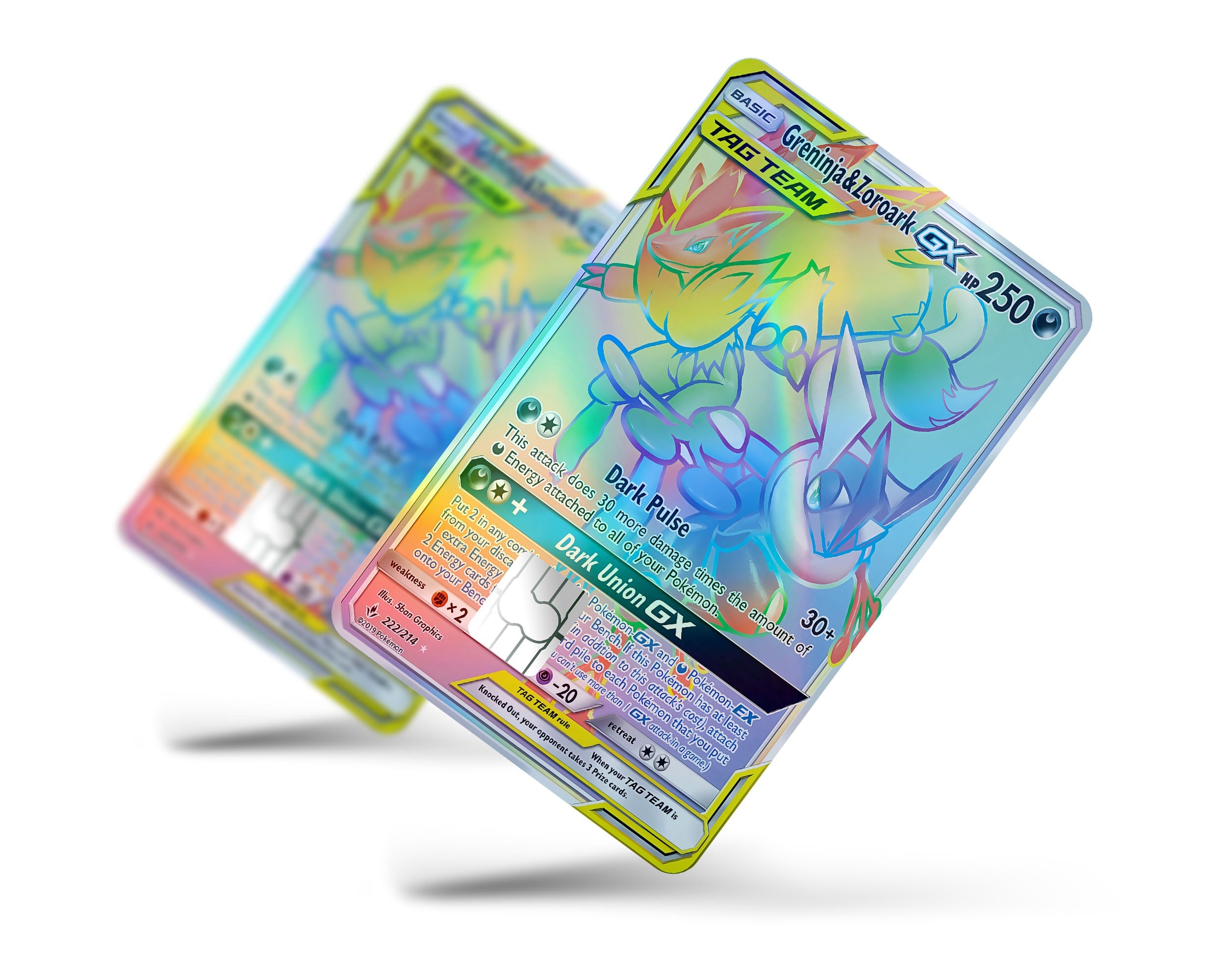 Tag Rainbow Greninja Zoroark Pokemon Card Holographic Credit Card Holographic Credit Card Skin Anime Town Creations Tag Rainbow Greninja Zoroark Pokemon Card Holographic Credit Card Holographic Credit Card Skin Anime Town Creations