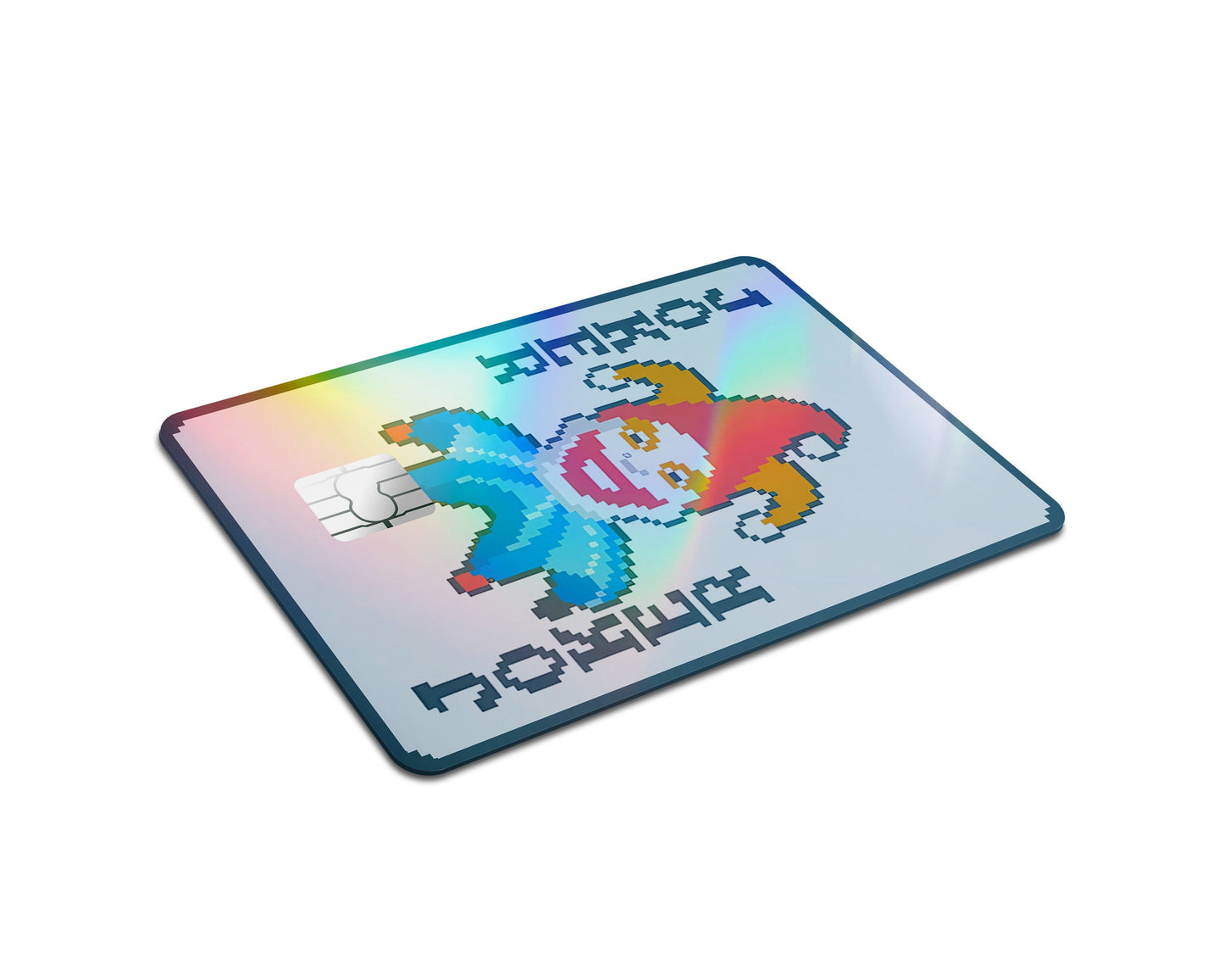 Anime Town Creations Holographic Credit Card Balatro Joker Half Skins - Anime Balatro Holographic Credit Card Skin