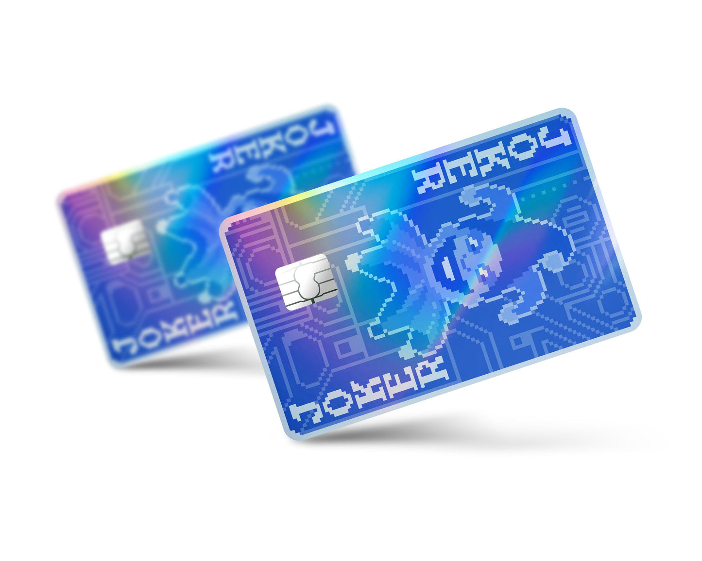 Anime Town Creations Holographic Credit Card Balatro Blueprint Joker Full Skins - Anime Balatro Holographic Credit Card Skin